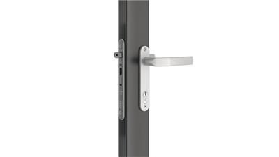 Insert lock with 60 mm backset for profiles of 80 mm or more