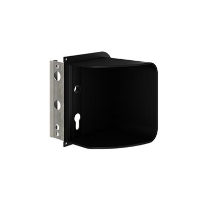 Security shroud for surface mounted locks with free exit configuration