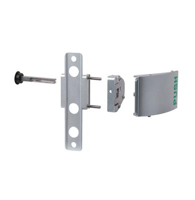 Push handle set in aluminium