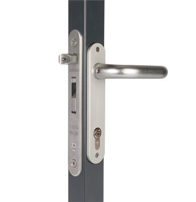 Insert lock with 20 mm backset for profiles of 40 mm or more