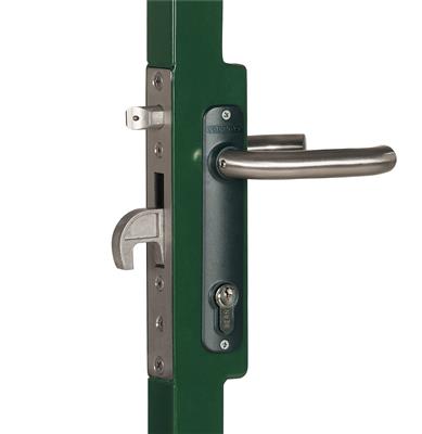 Insert lock for welding box with 35 mm backset